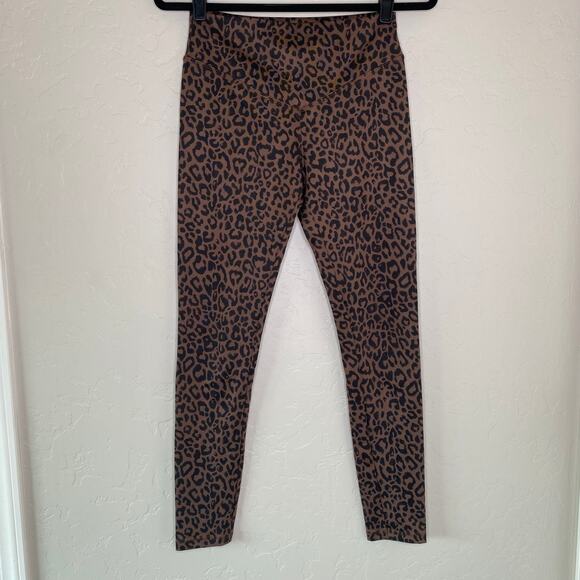Olympia Activewear Brown Leopard Print Leggings - Picture 9 of 9